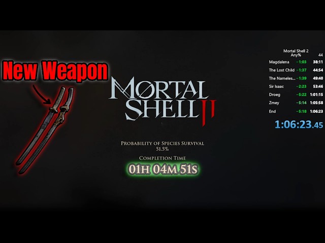 Mortal Shell 2 - Unrestricted Any% Speedrun WORLD RECORD(1:05:17)