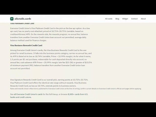 Best Everwise Credit Union Credit Card (2026) — Compared & Explained