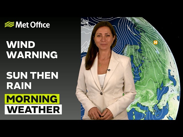 14/10/2026 - Blustery day ahead - Morning Weather Forecast UK - Met Office Weather