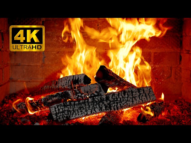 🔥 Secret Cozy 4K Fireplace: Crackling Logs & Soft Light for Sleep & Deep Relax