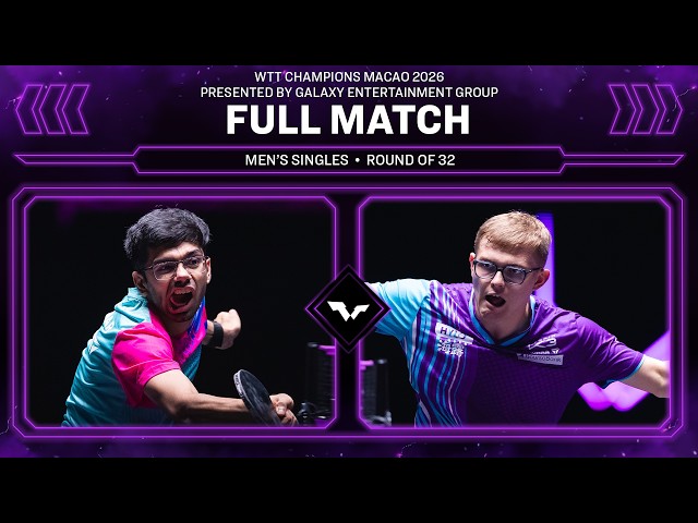 FULL MATCH | Manav Thakkar vs Alexis Lebrun | MS R32 | #WTTMacao 2026