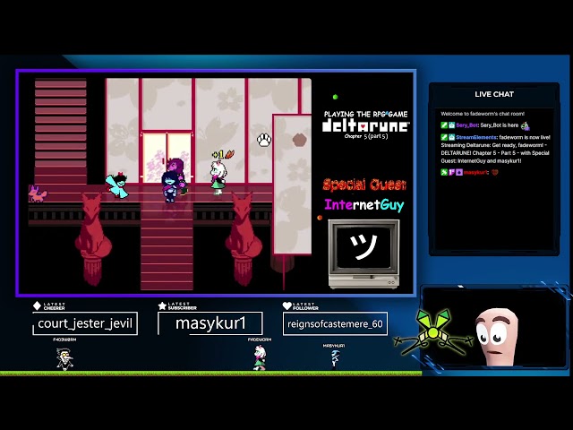 Get ready, fadeworm! - DELTARUNE! Chapter 5 - Part 5 - with Special Guest: InternetGuy and masykur1!