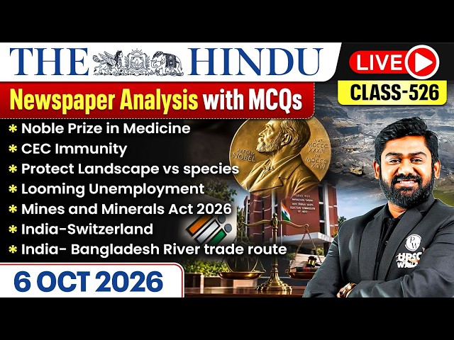 The Hindu Analysis - 6th October | The Hindu Newspaper Today with MCQs | Aasim Sir