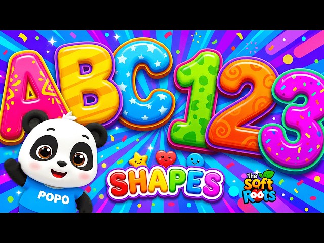 Preschool Learning activities for 3 year olds at home | Learn ABC Phonics Shapes Numbers Colors 🌈