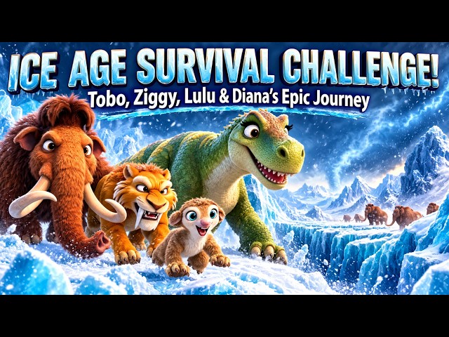 Ice Age Adventure challenge | Tobo, Lulu, Ziggy & Diana’s Epic Adventure