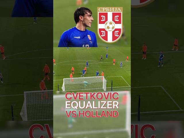 CVETKOVIĆ SCORES THE EQUALIZER FOR SERBIA!