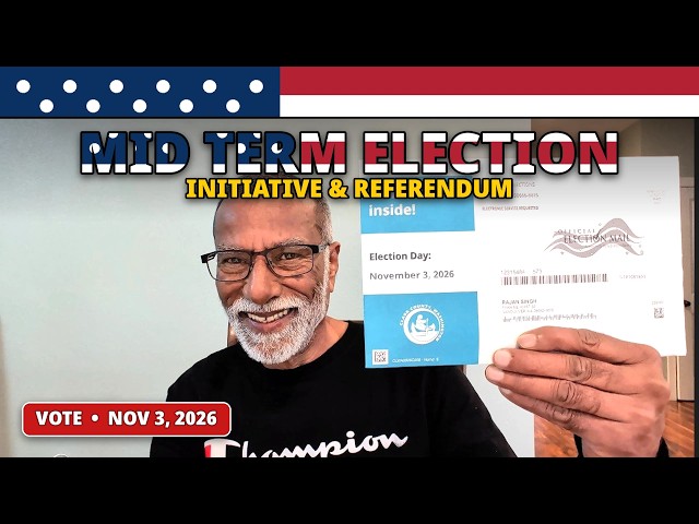 Midterm Election 2026! 🇺🇸 Ballot Has Arrived #election #vote #america #midterm #usa #indian #citizen