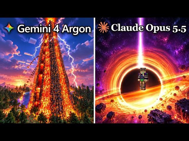 Gemini 4 Argon vs Claude Opus 5.5 make a Natural Disaster Minecraft Mod from Scratch