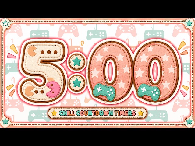 5 Minute Timer | Relaxing LoFi Classroom Timer – Gamer Edition