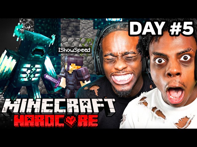 MINECRAFT HARDCORE ALL BOSSES DAY 5🍄🔨🧟‍♂️ft. KaiCenat
