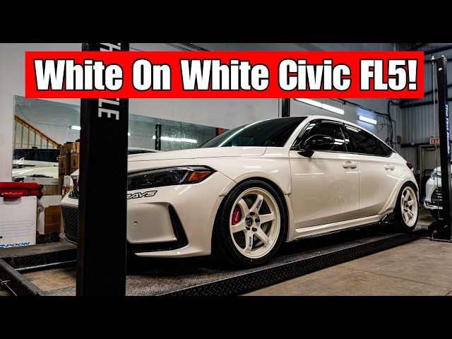 White On White Babe! New Volk TE37 For The Honda Civic FL5.