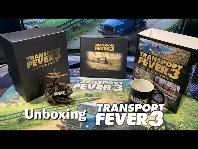 Unboxing Collector's Edition and Merch | Transport Fever 3