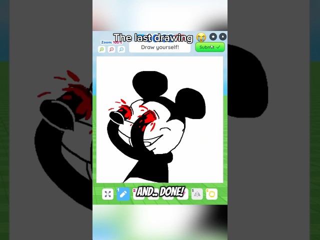 MICKEY plays DRAW ME pt 3 😭✏️ #roblox #funny