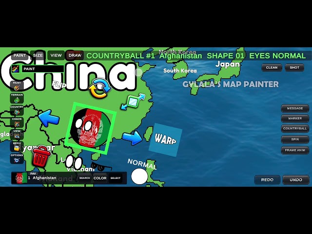 first footage of gylala map painter