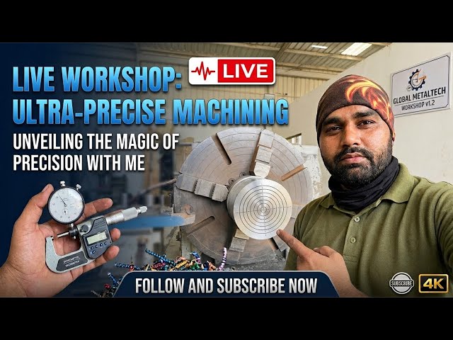 🔴 Live:The Art of Extreme Precision | Live Lathe Machine Turning #vlog #foryou #fypシ #fyp
