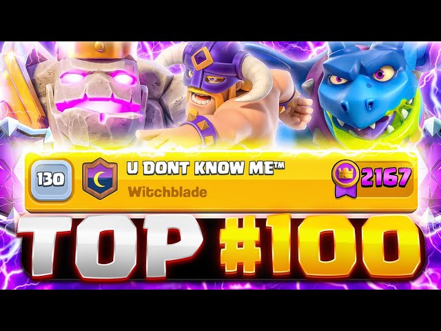 TOP #100 with GOLEM! 🔥 I Tested the BEST Golem Deck (Fireball vs Arrows)
