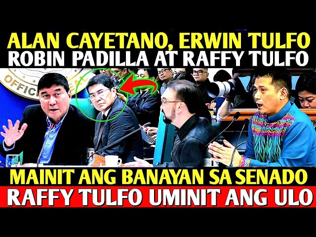 Nagkainitan bangayan: Naku po ! Robin Padilla, Raffy Tulfo, Cayetano at Erwin Tulfo!