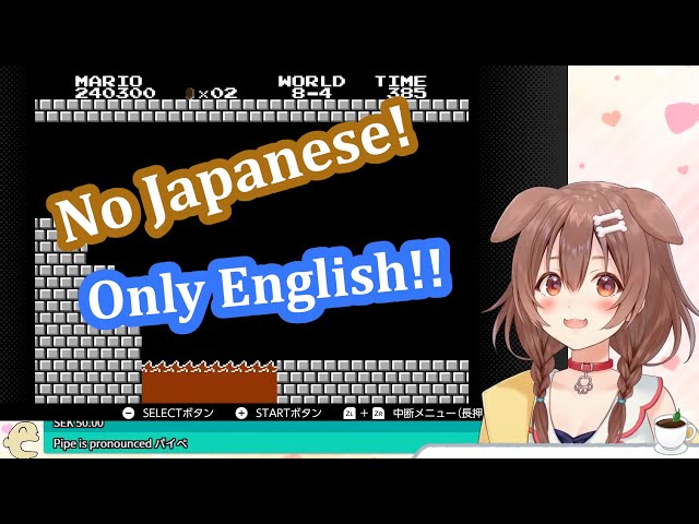 Korone English Only Mario! Second stream highlights 【Hololive】【Eng Sub】