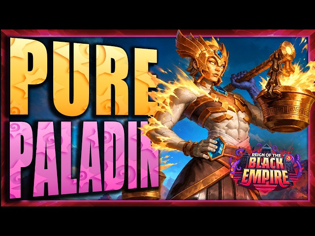 🔶 Hearthstone Rank 229 - Pure Paladin Stream - Reign of the Black Empire