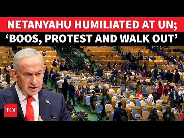 ‘NETANYAHU IS A CRIMINAL’: Hundreds WALK OUT Of Israel PM’s Speech; UN In Complete Chaos | ON CAM