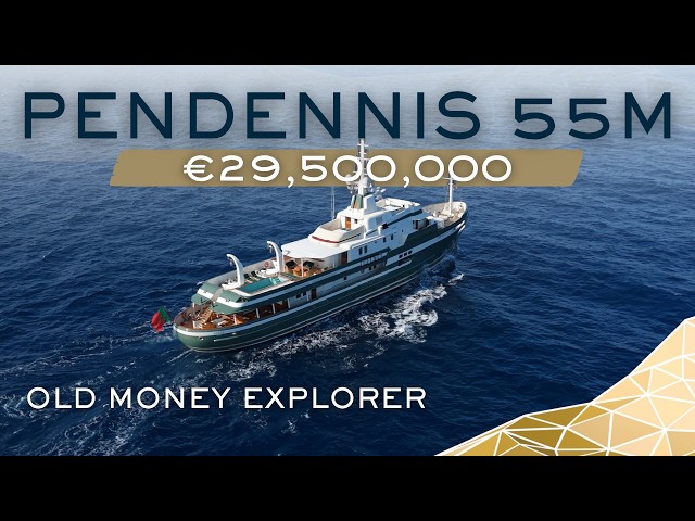 Tour the CRAZIEST Explorer Yacht on the Market | Pendennis 55m STEEL | Full Yacht Walkthrough