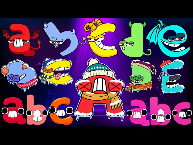 ABC Song Compilation for Toddlers | Learn Uppercase & Lowercase A to Z Alphabet Characters & Shapes