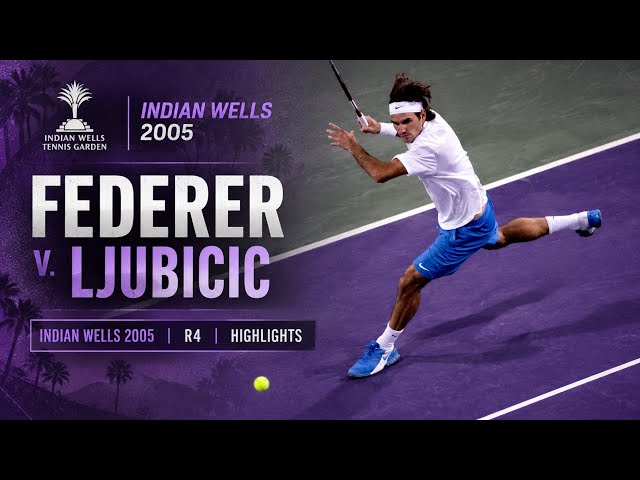 Roger Federer v. Ivan Ljubicic | Indian Wells 2005 R4 Highlights 