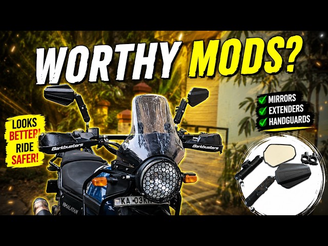 Let's review budget mods | Sparify mirrors and Art of motorcycles handlebar
