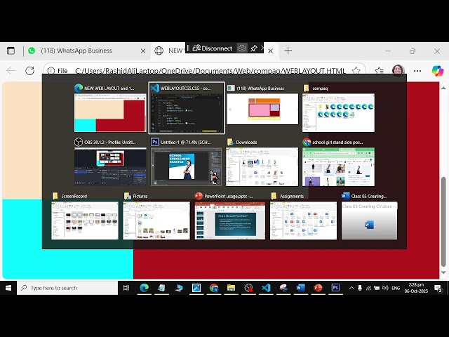 How to Create Web layout using Flex box in HTml CSS