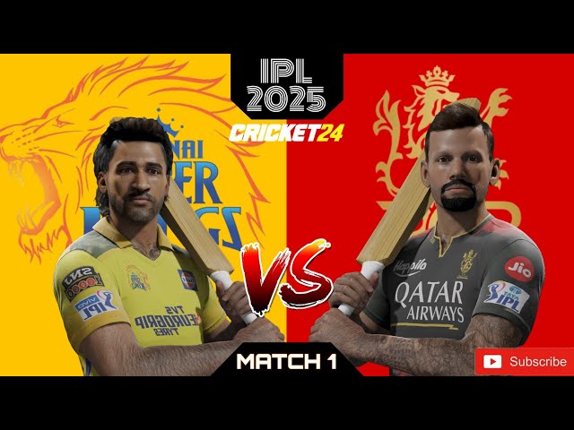 IPL 2025 - M1 - CSK vs RCB #IPL2025 #Cricket #RCB #CSK