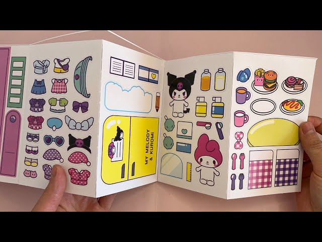 MY MELODY and KUROMI quiet book tutorial| unboxing| DIY