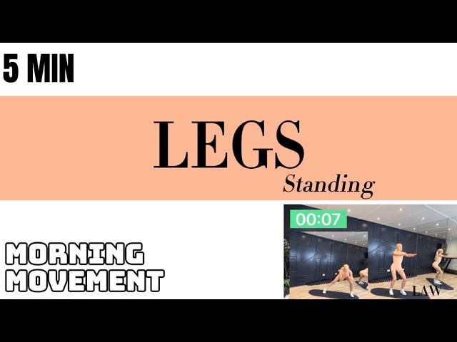 5 MIN LEG WORKOUT | LOWER BODY BLAST | LAW MORNING MOVEMENT 