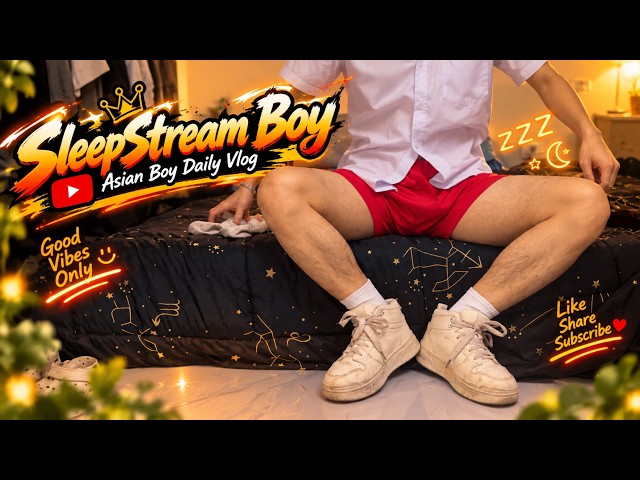 Sleep Stream Boy💦 I'm showing off my white socks that I've worn for 4 days. #sleepstreaming