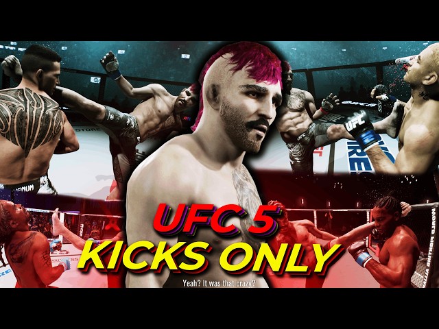Can I Become UFC Champ w/ Only Kicks? (UFC 5 Challenge)