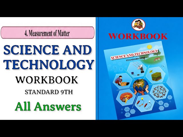 4. Measurement of Matter | science and technology workbook std 9th | 9 science & technology Workbook