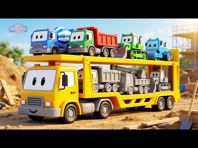 Heavy Machinery Tuning Shop | Construction Vehicles Song for Kids | Learn Colors & Machines