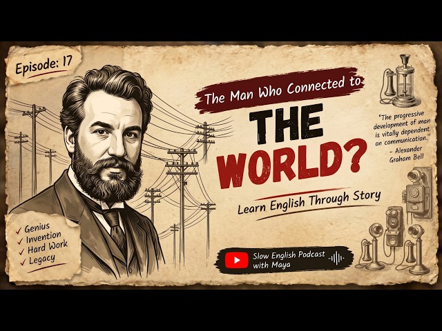 The Man Who Connected the World | Alexander Graham Bell | Slow English Podcast (Episode 17)