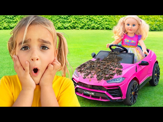 Алиса открывает автомойку, чтобы купить новую игрушечную машинку!