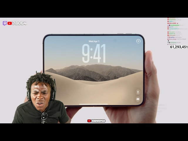 iShowSpeed Reacts To The Brand New Foldable iPhone Duo 🤯