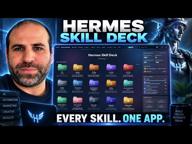 I Created A Hermes Skill Deck To Browse and Manage Every Hermes Agent Skill In One App