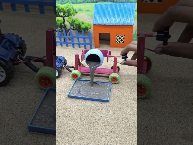 diy mini tractor construction machine video | tractor wala video | #shorts #youtubeshorts #10