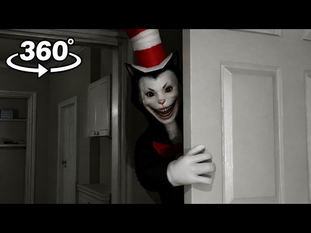 Cat in the Hat Came to Your House at Night! 😱 | 360° VR 4K