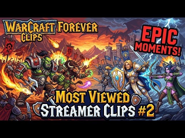 Most viewed Warcraft Forever Twitch Clips #2  - Asmongold, Sodapoppin, Pikabooirl, Payo, Xaryu
