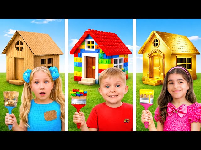 10 vs 100 vs 1,000,000 House Decorating challenge