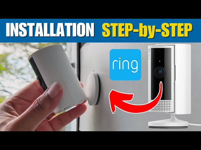 How to install ring indoor camera on wall or ceiling