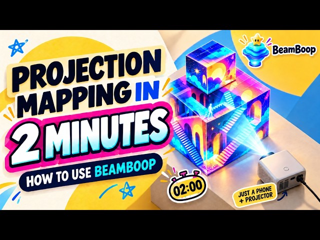 2‑Min Projection Mapping for Beginners | BeamBoop Tutorial
