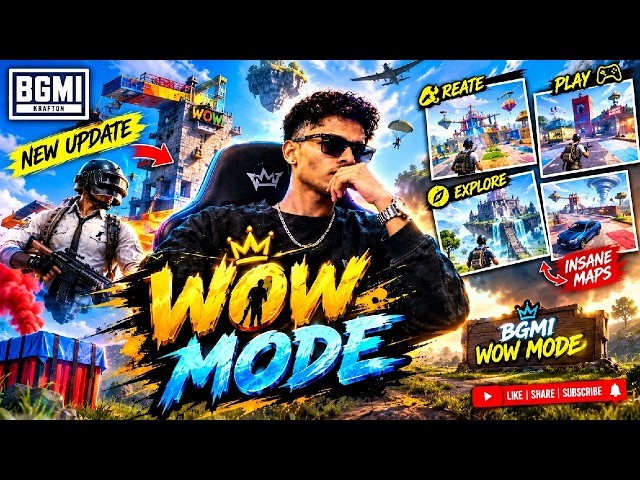 🔥 BGMI WOW MODE 😱 NEW UPDATE | INSANE MAPS & CRAZY GAMEPLAY! | Python Gamer