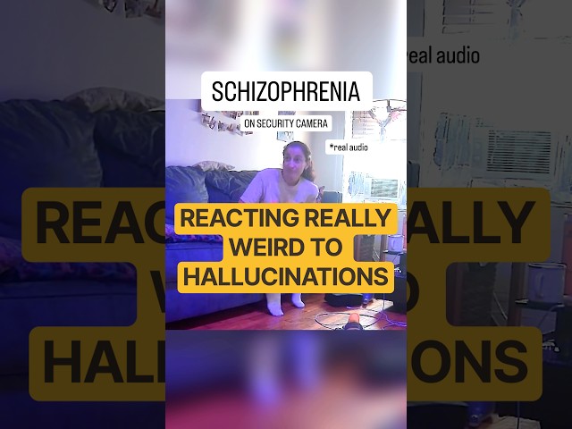 Weird Reactions to Hallucinations #mentalhealth #schizophrenia  #shorts