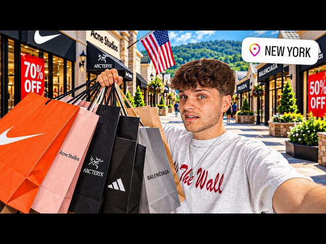 SHOPPING AT THE LARGEST DESIGNER OUTLET IN AMERICA🛍️ (CRAZY)
