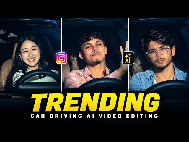 Instagram Trending Car Driving AI Video Editing | How to Create AI Car Driving Videos